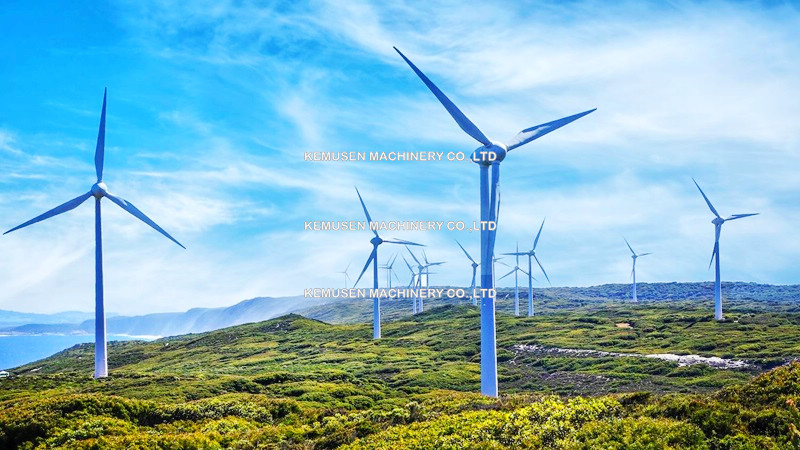 wind farm in the mountains - wind energy - 800