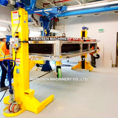 Linked Vertical Lead Screw Jacks Work in Scissor Lifts